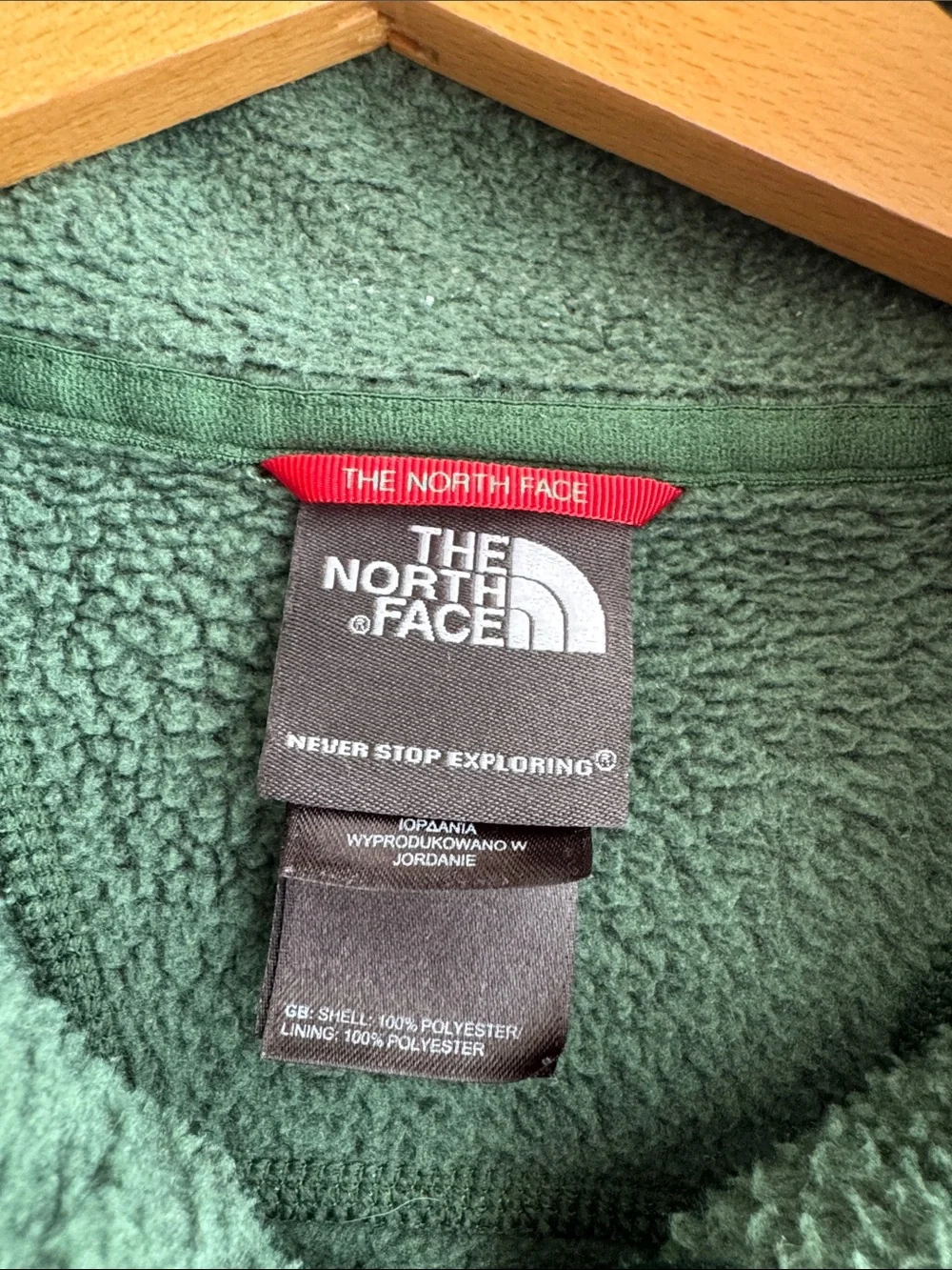 The North Face Gordon Lyons 1/4 Zip Fleece Pullover Size Large in Forest Green